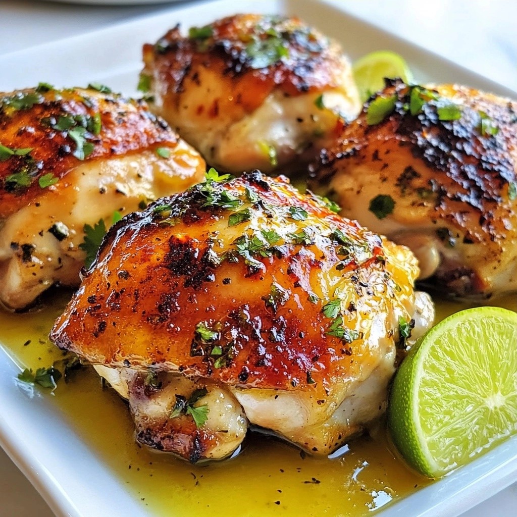 Saftige Instant Pot Herbed Lime Chicken Thighs