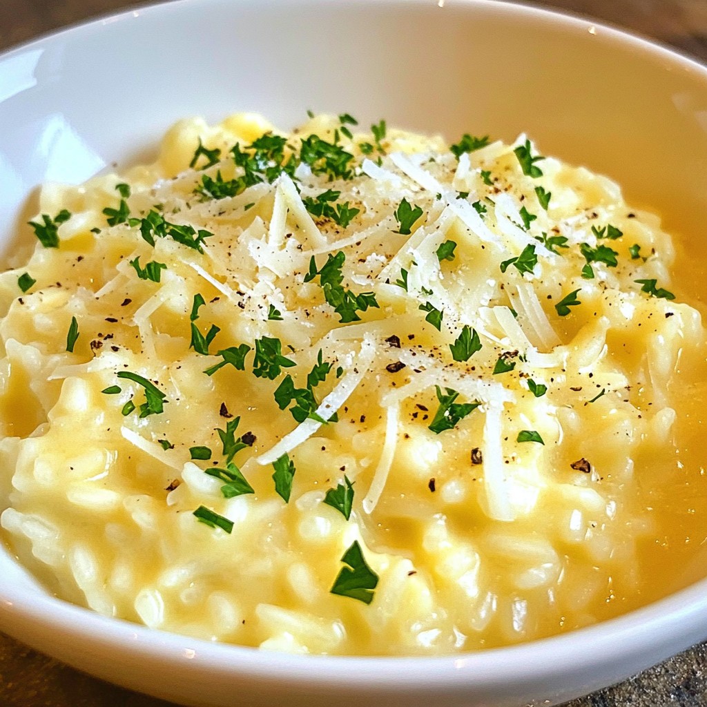 Cremiger Knoblauch-Parmesan-Risotto Genuss für Jeden