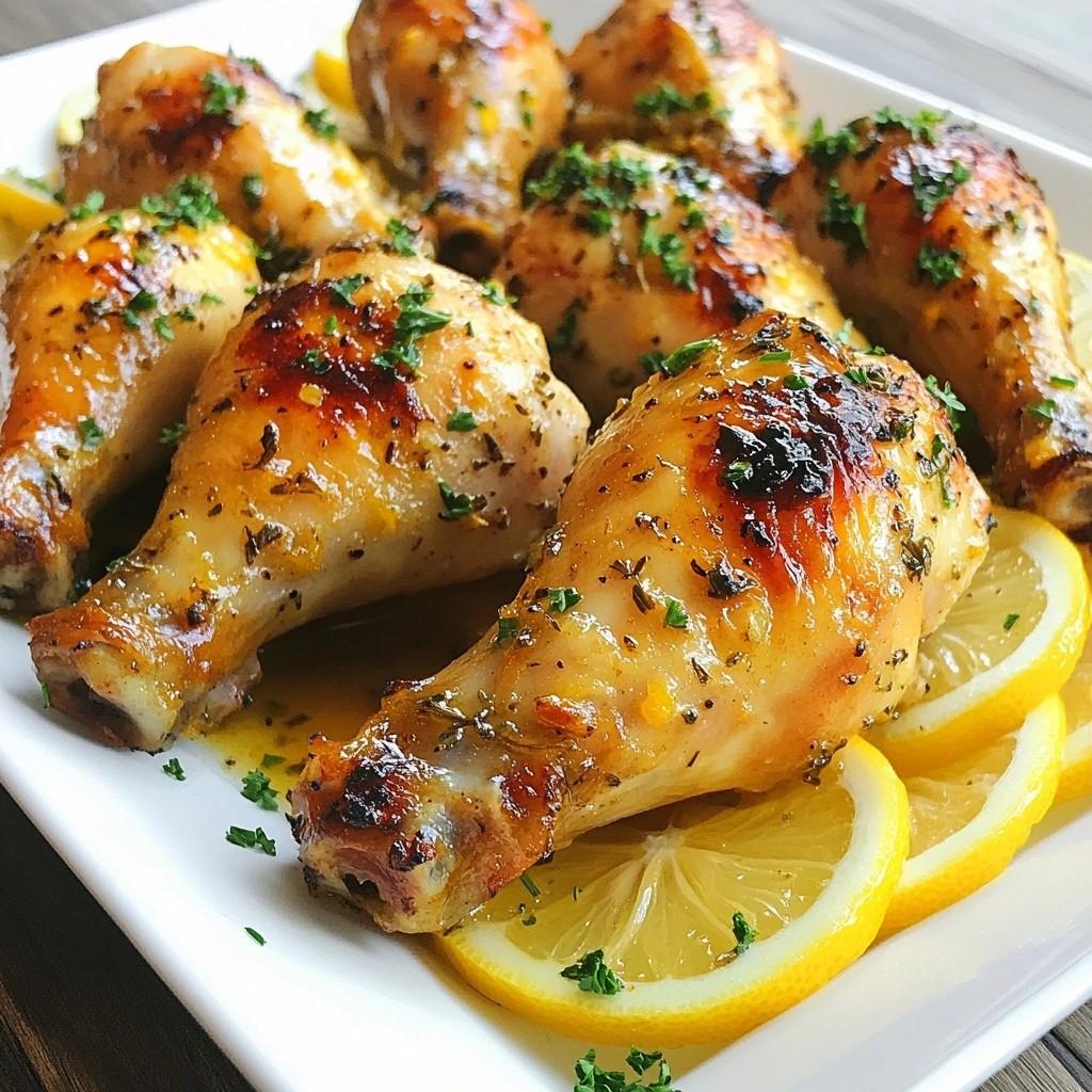 Zarte Instant Pot Zitronen-Kräuter-Oberschenkel