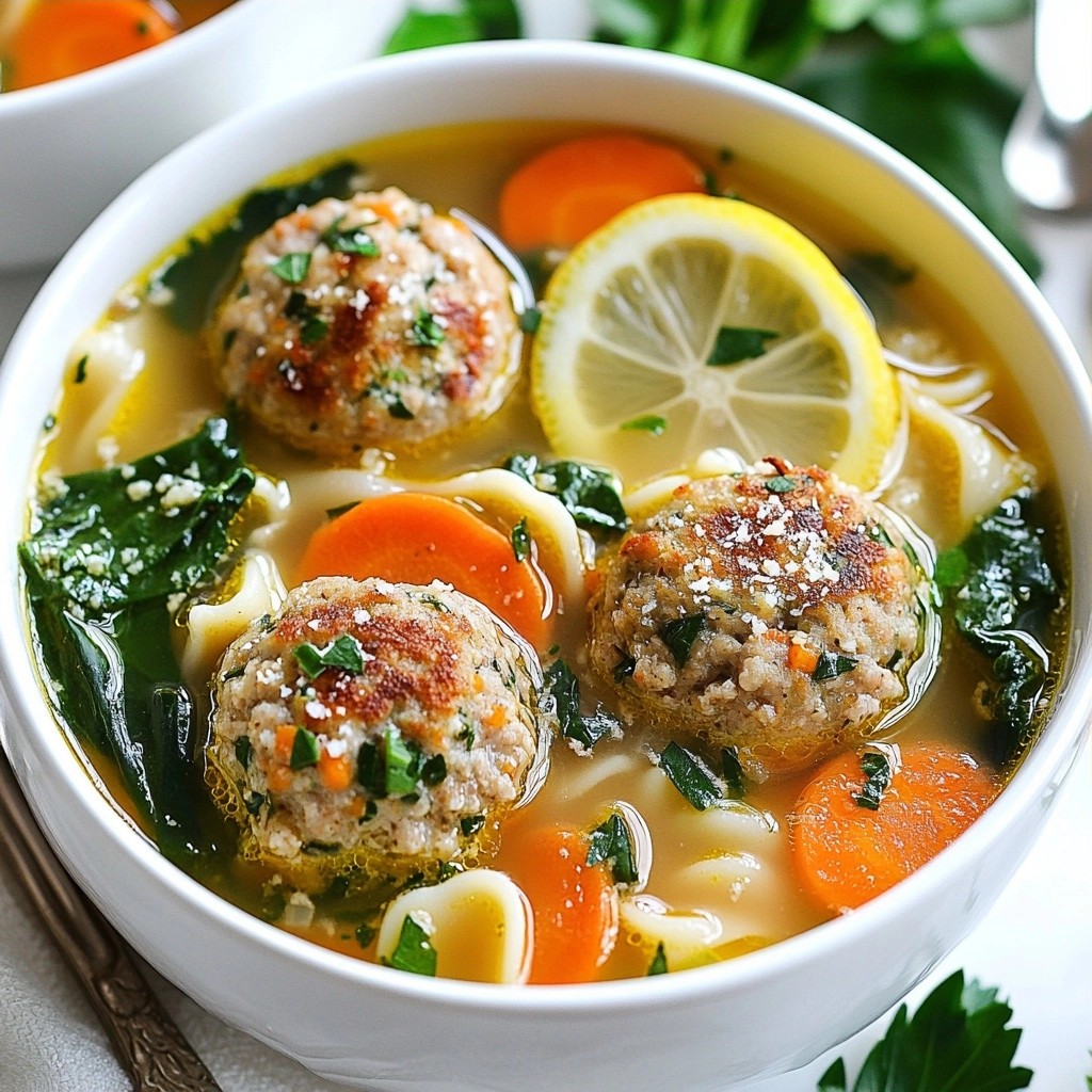 Herzhafte Instant Pot Italian Wedding Soup Rezept