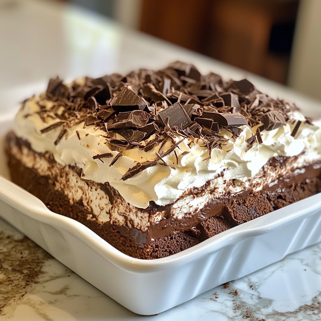 Schokoladen-Mokka-Eiskuchen köstliche Dessertidee