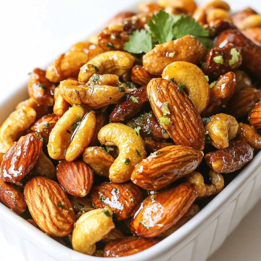 Sweet Chili Lime Roasted Nuts Knuspriger Snack Genuss