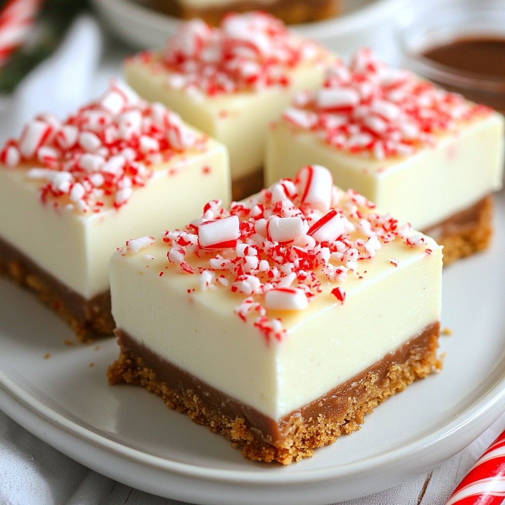 Candy Cane Cheesecake Bars Lecker und Einfache Rezept