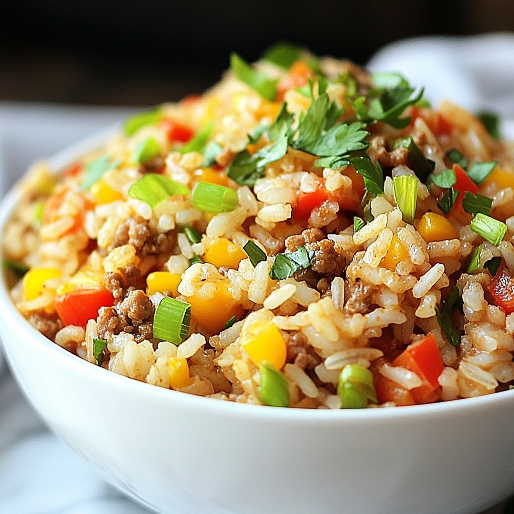 Cajun Dirty Rice mit Putenfleisch unkompliziert zubereiten
