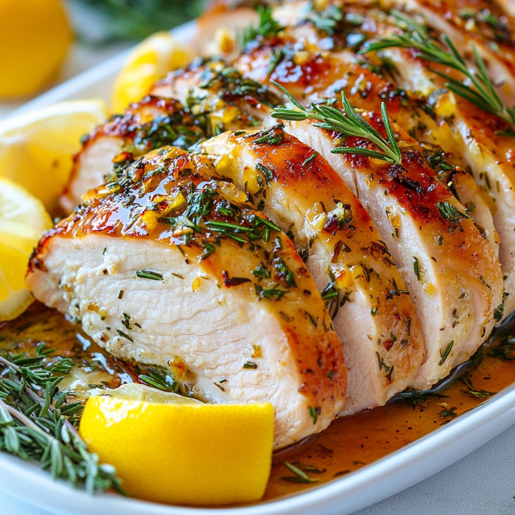 Garlic Herb Roasted Turkey Breast Einfaches Rezept