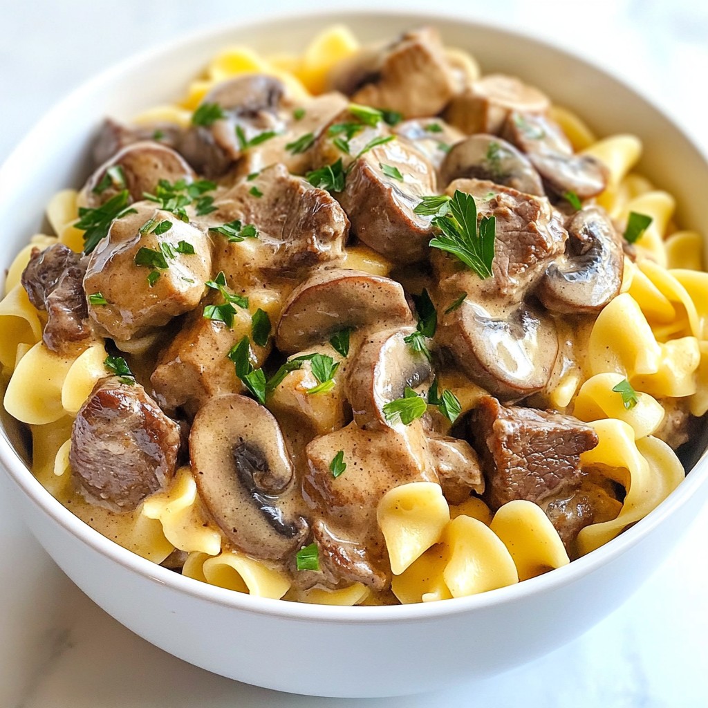 Hearty Instant Pot Beef Stroganoff Schnelle Freude