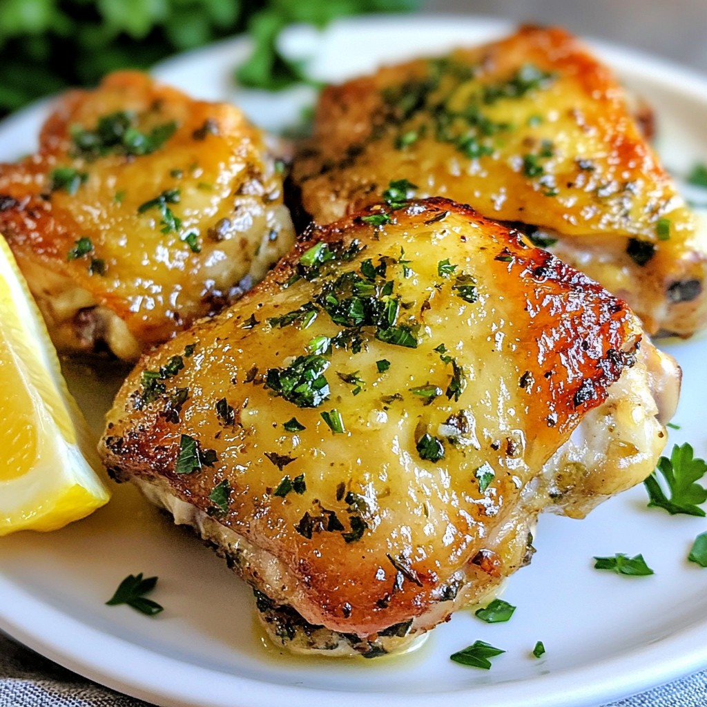 Flavorful Instant Pot Garlic Herb Chicken Thighs Rezept