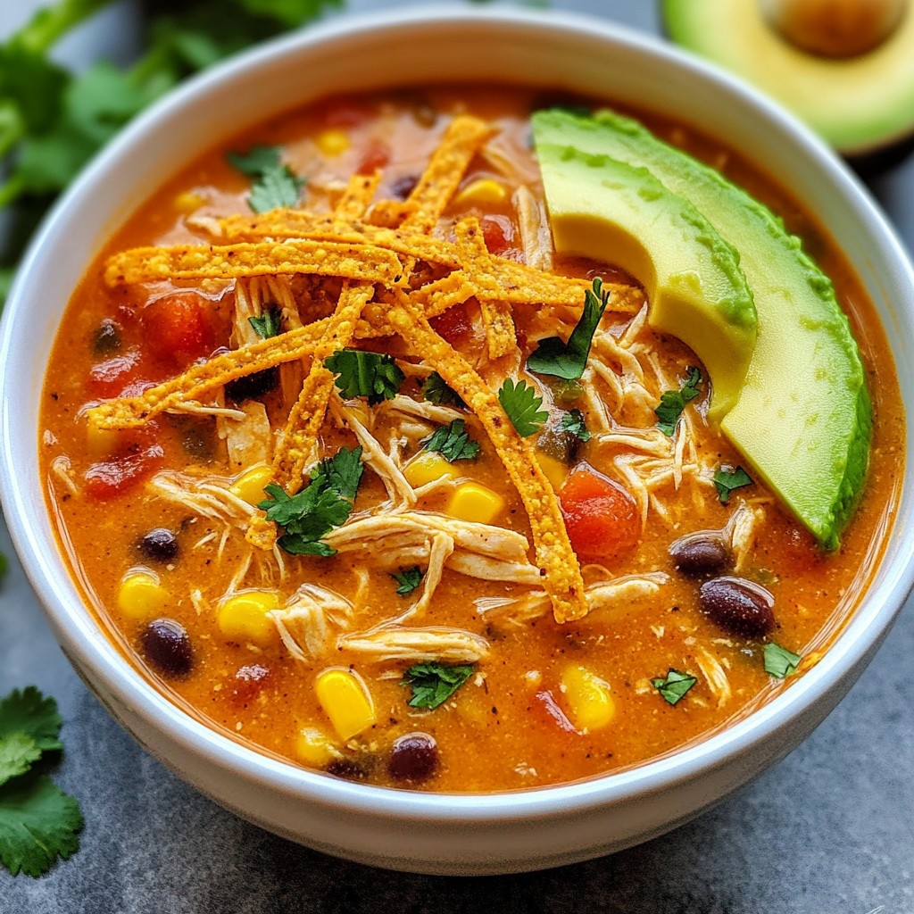 Creamy Instant Pot Chicken Tortilla Soup Leckeres Rezept