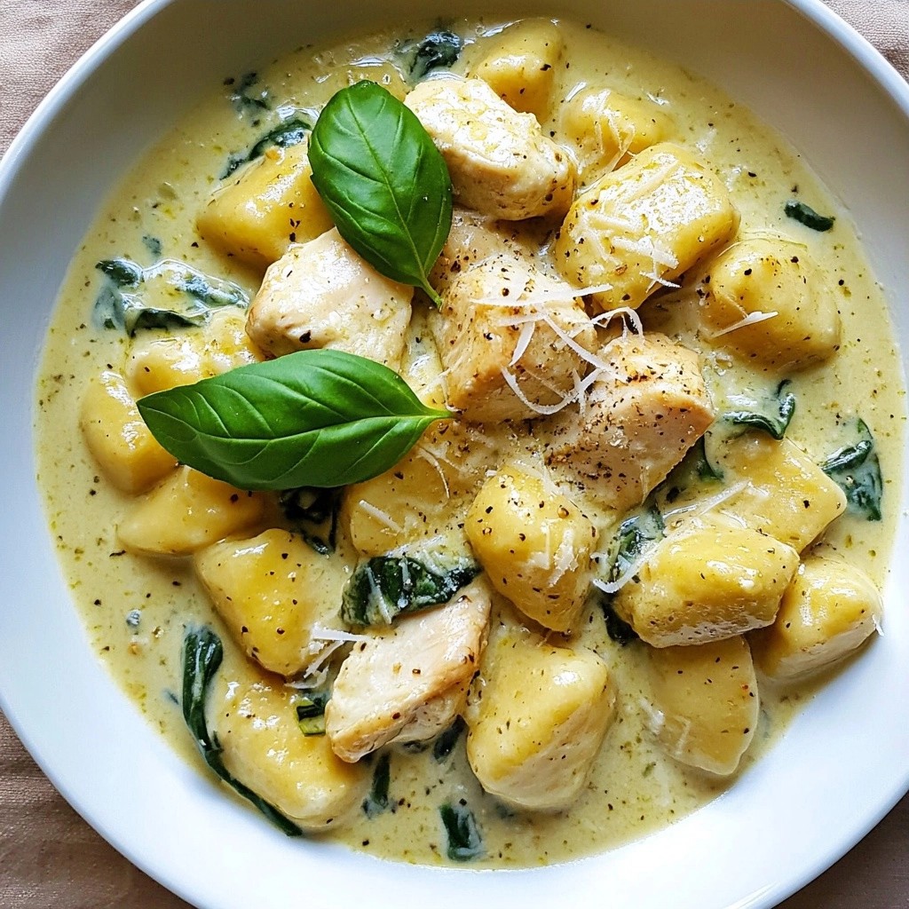 Savory Instant Pot Spinach Chicken Gnocchi Genuss