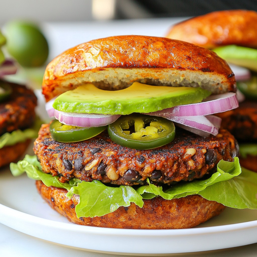Spicy Black Bean Burgers Einfach und Geschmackvoll