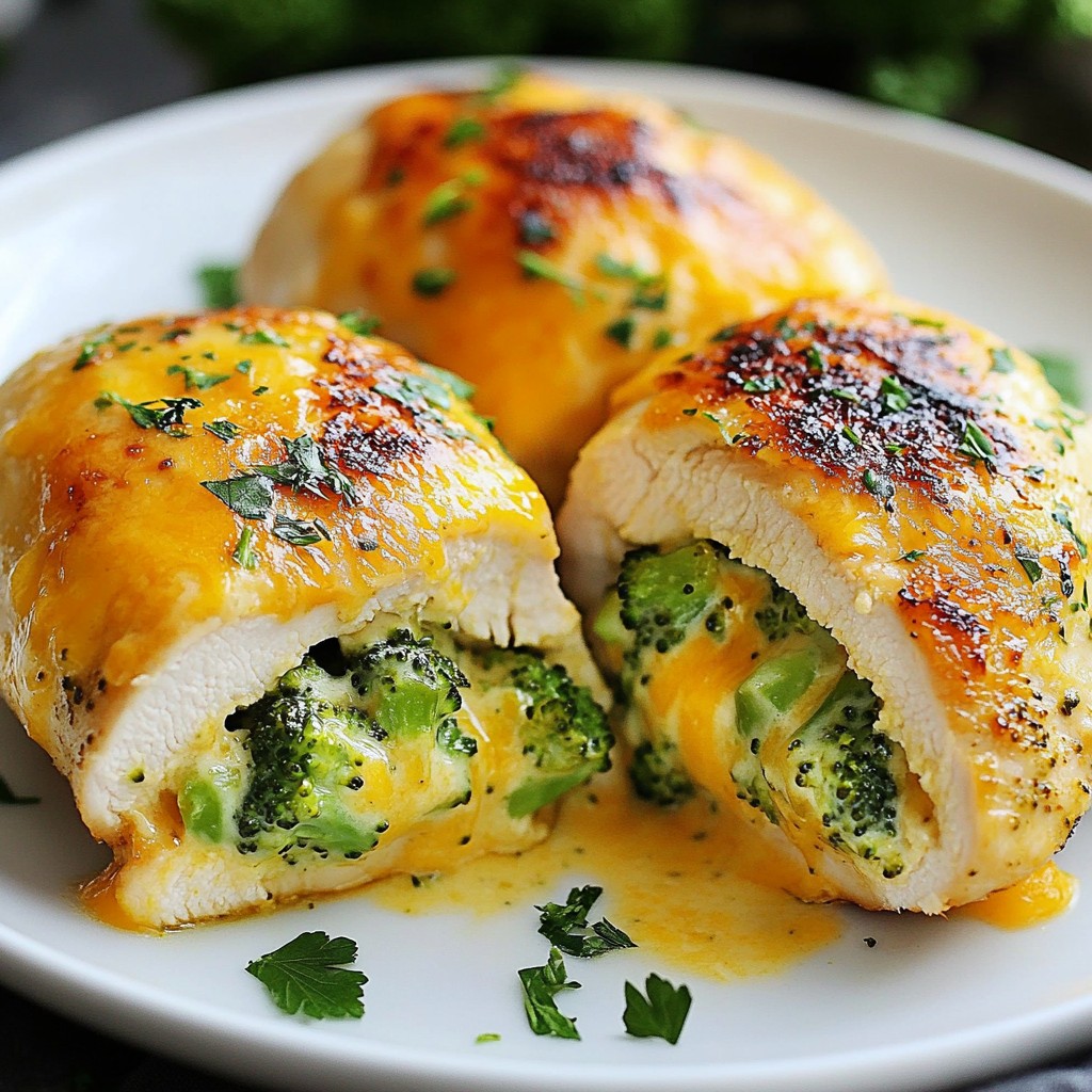 Cheesy Broccoli Stuffed Chicken Schmackhafte Gaumenfreude