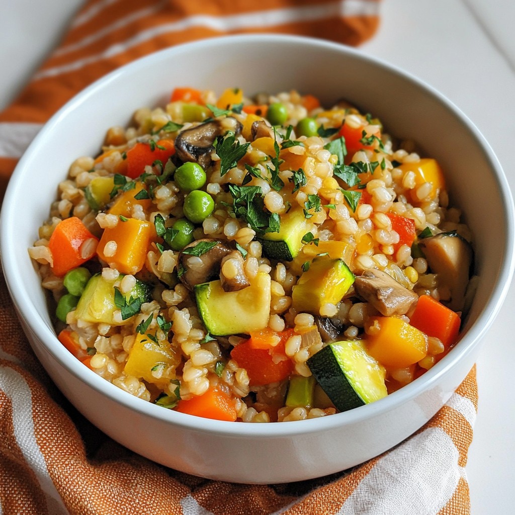 Hearty Instant Pot Vegetable Barley Casserole Rezept