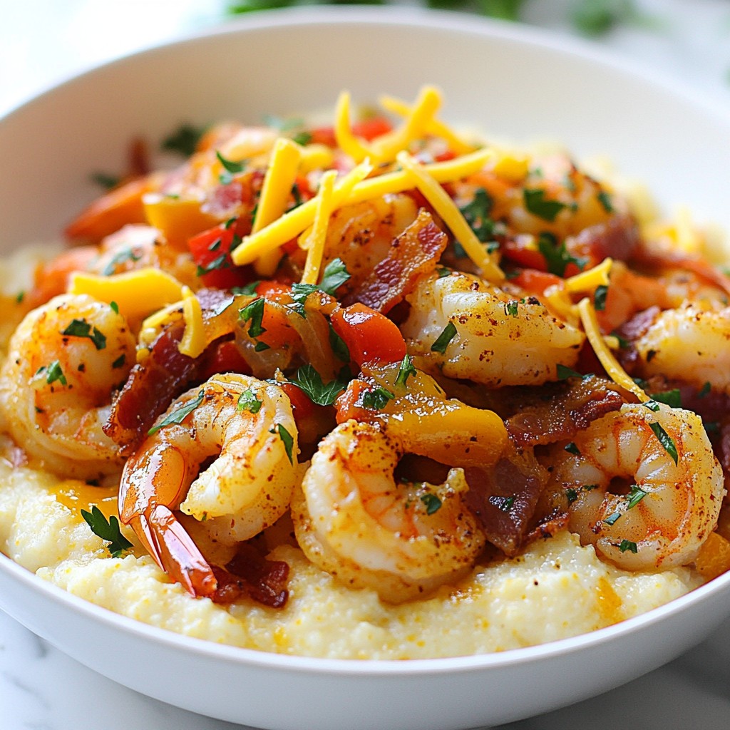 Spicy Instant Pot Shrimp and Grits Einfaches Rezept