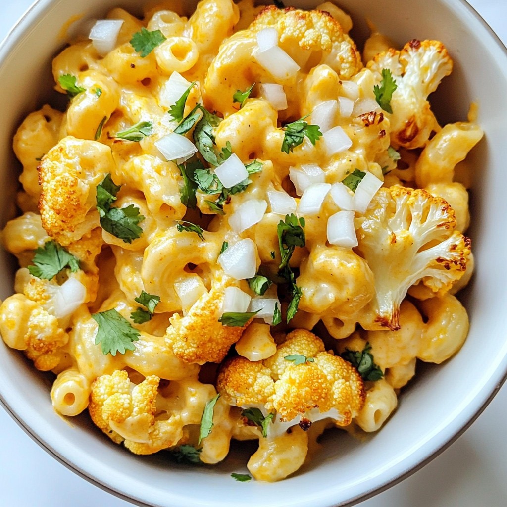 Vegan Buffalo Cauliflower Mac and Cheese Rezept