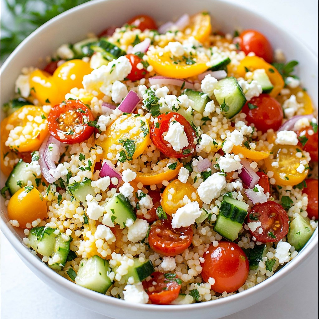 Lemon Herb Couscous Salad Frisch und Gesund Zubereiten