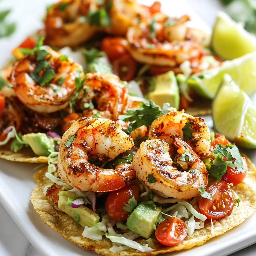 Spicy Shrimp Tostadas Leckeres und Schnelles Rezept