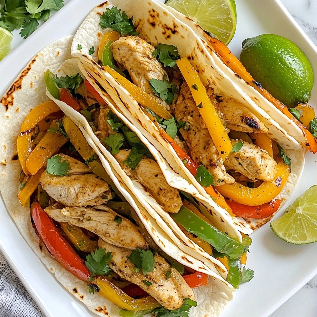Zesty Instant Pot Lime Chicken Fajitas Rezept