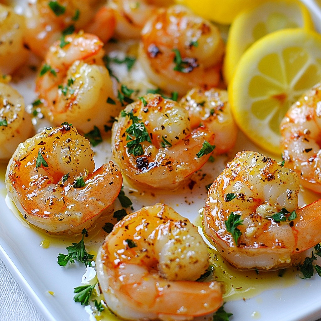 Lemon Garlic Roasted Shrimp Schnelles und köstliches Rezept