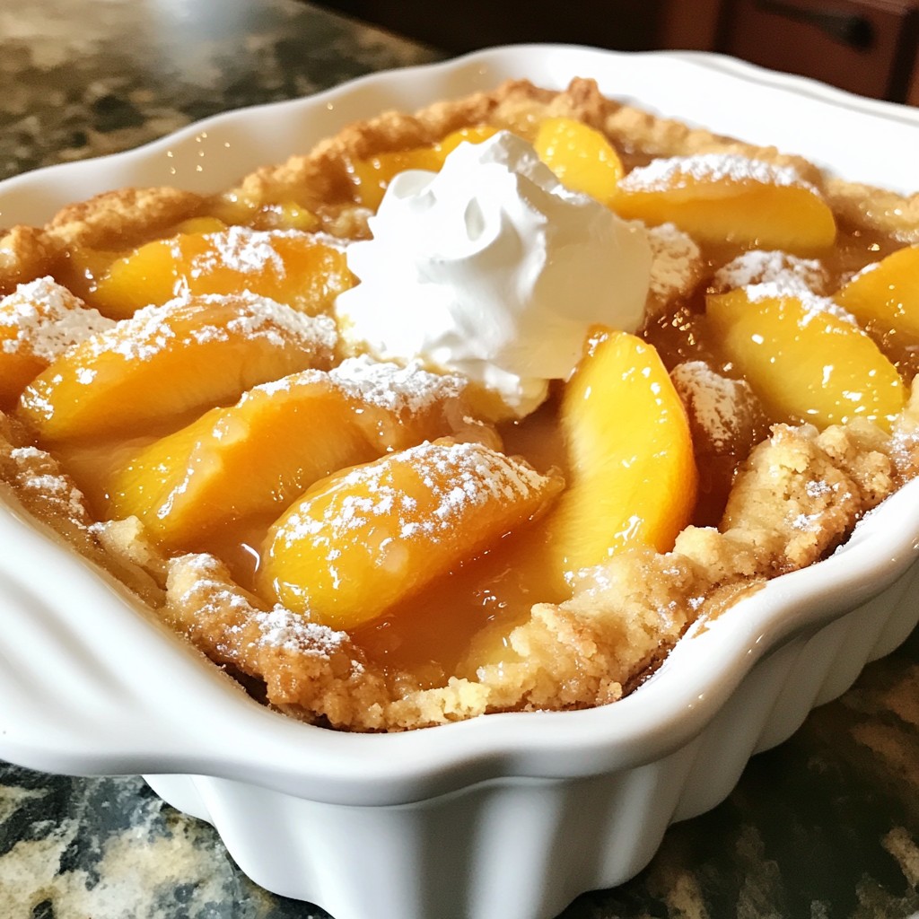 Frischer Pfirsich Cobbler Einfach und Lecker Rezept