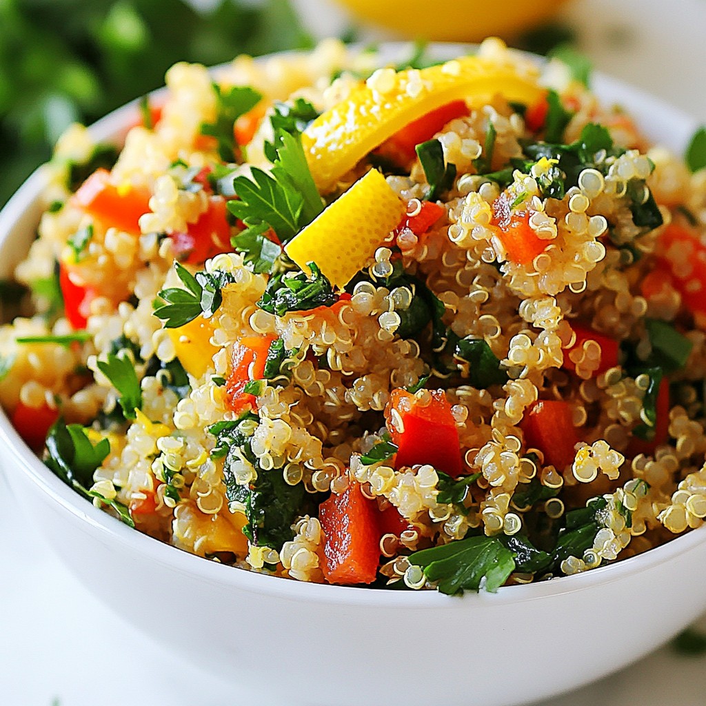 Lemon Herb Quinoa Pilaf voller frischer Aromen