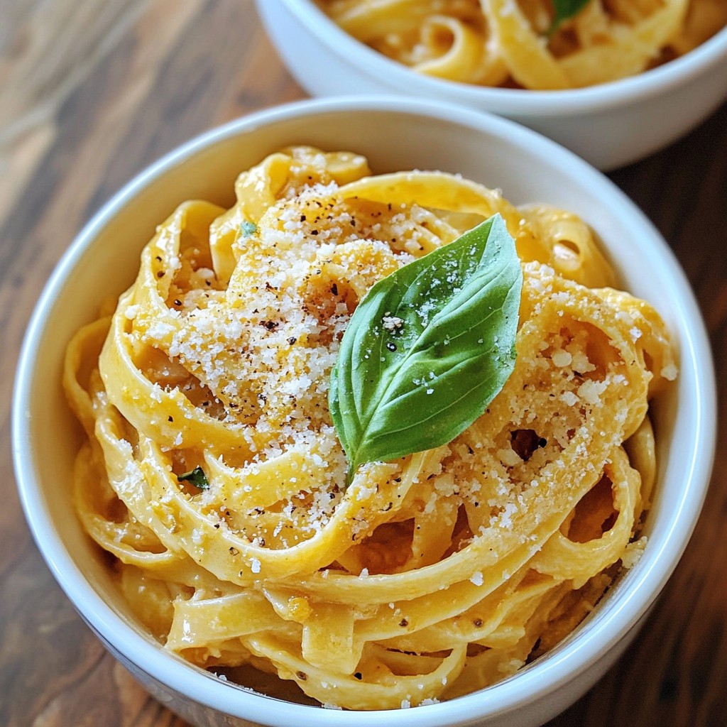 Cremige Tomaten-Basilikum-Pasta Schnelle und Einfache