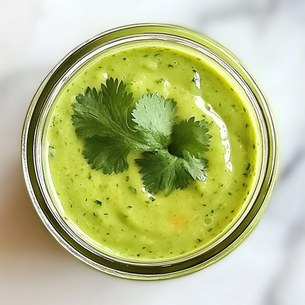 Crema Koriander-Limetten-Dressing Frisch und Einfache