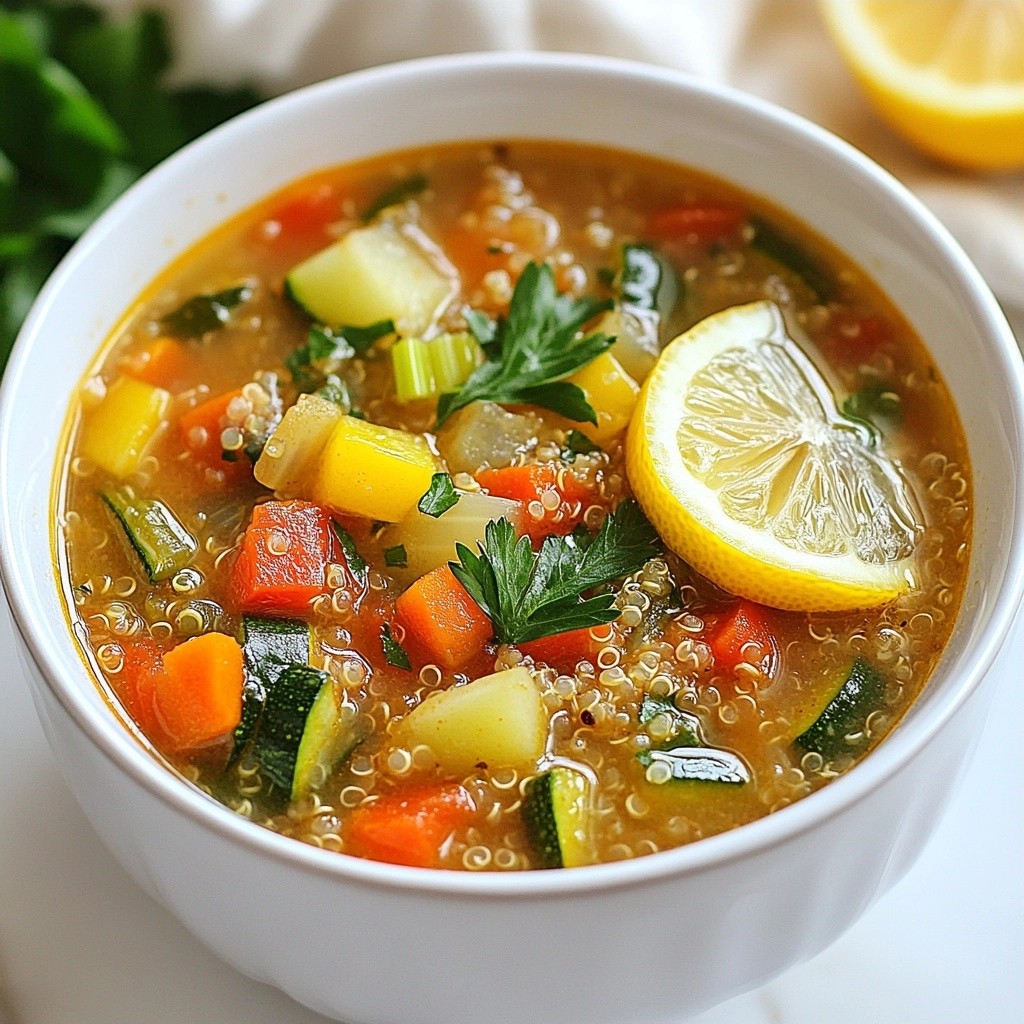 Satisfying Instant Pot Vegetable Quinoa Soup Rezept
