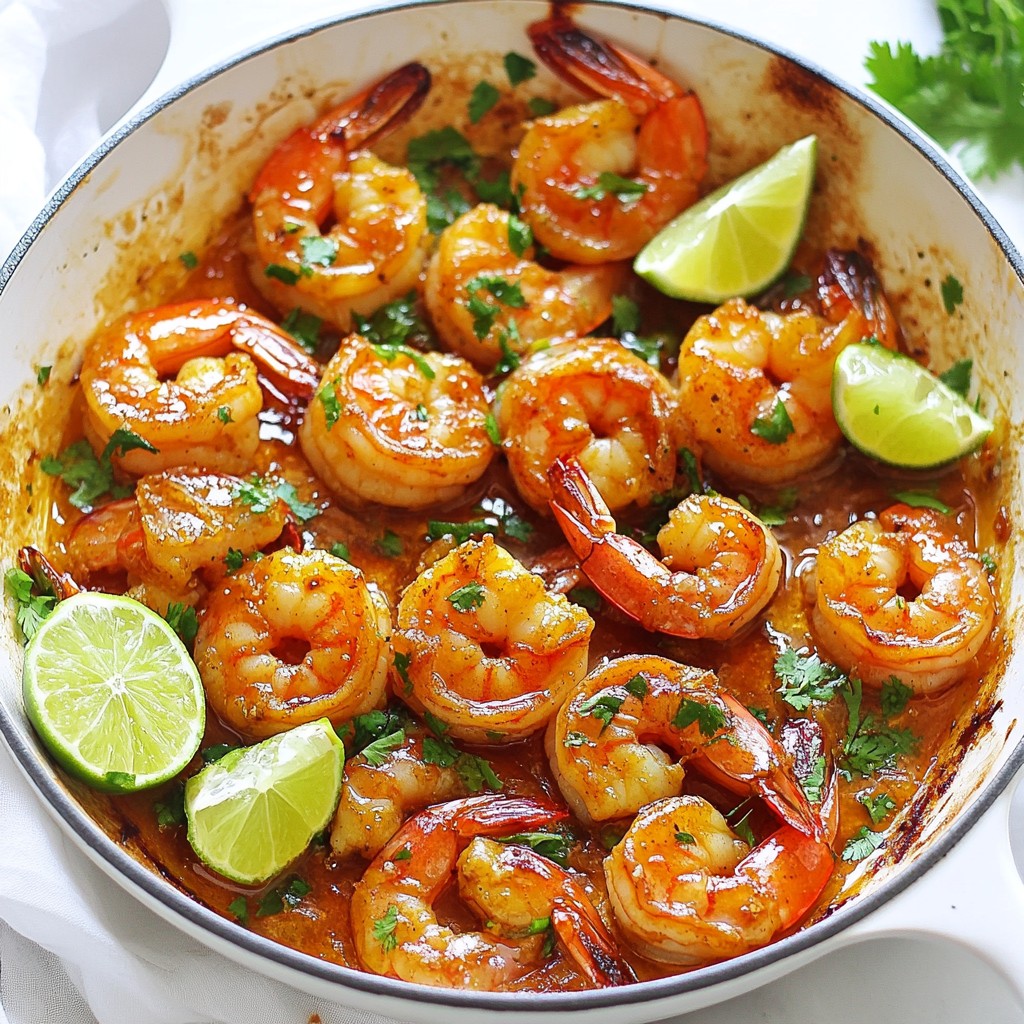 Scharfe Honig-Limetten-Garnelen Einfach und Köstlich