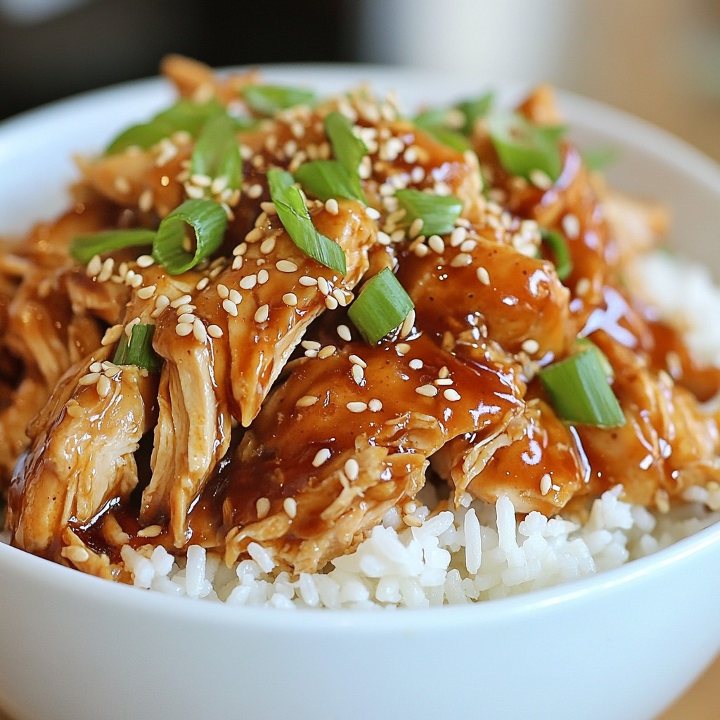 Zartes Instant Pot Ingwer-Sesam-Hühnchen Rezept