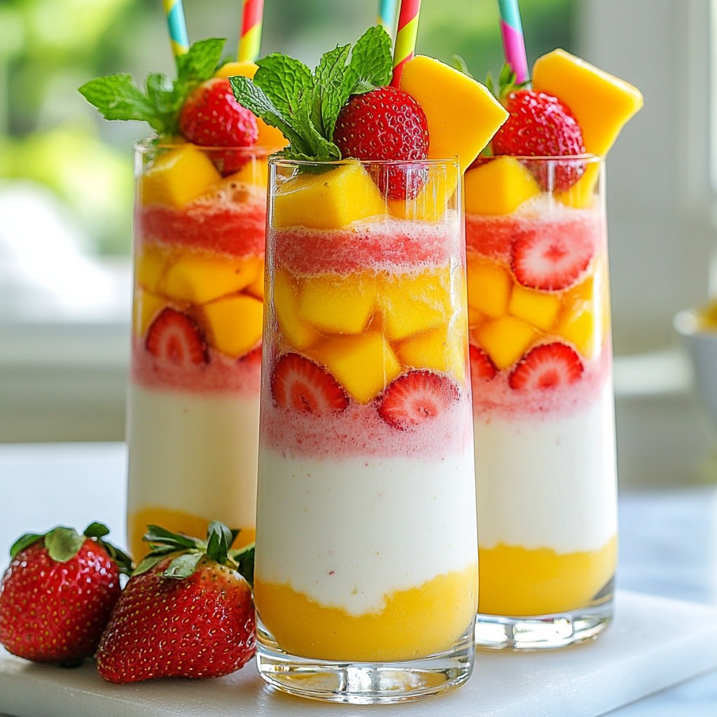 Erdbeer Mango Smoothie Frisch und Fruchtig Genießen