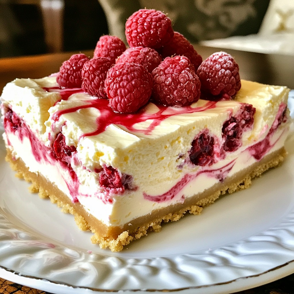 Weiße Schokolade Himbeerkäsekuchen lecker und einfach