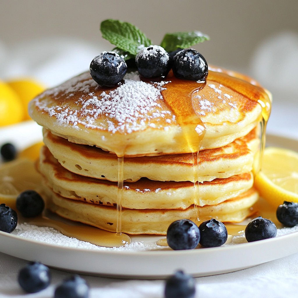 Zitronen-Blaubeer-Ricottapfannkuchen perfekt zubereiten