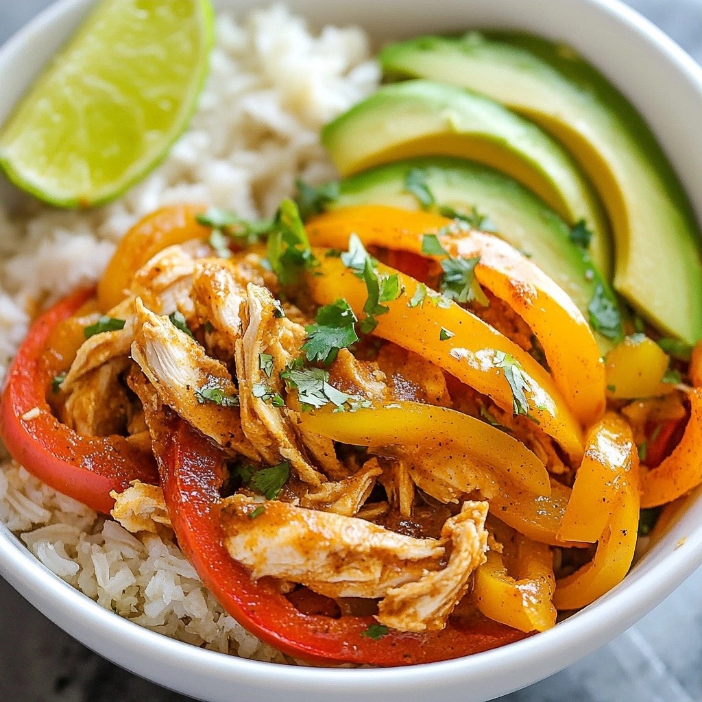 Effortless Instant Pot Chicken Fajita Bowls Einfach Zubereiten