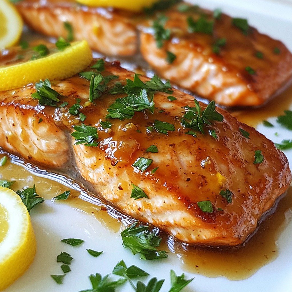 Honig-Zitronen-Glasierter Lachs Einfaches und Leckeres Rezept