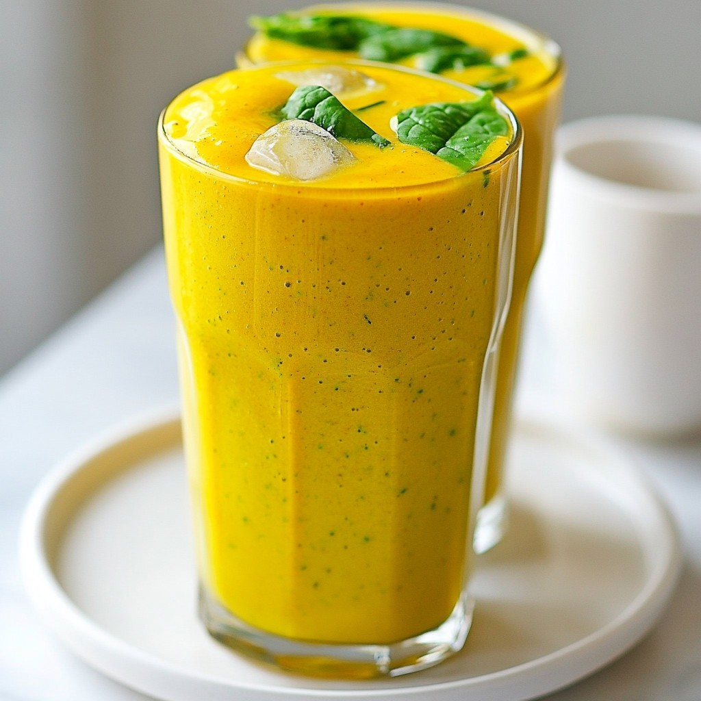 Kurkuma Ingwer Immunität Smoothie Stärkt Ihr Wohlbefinden