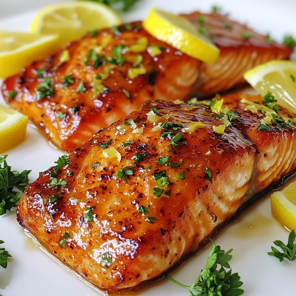 Honey Lemon Glazed Salmon Einfache und leckere Mahlzeit