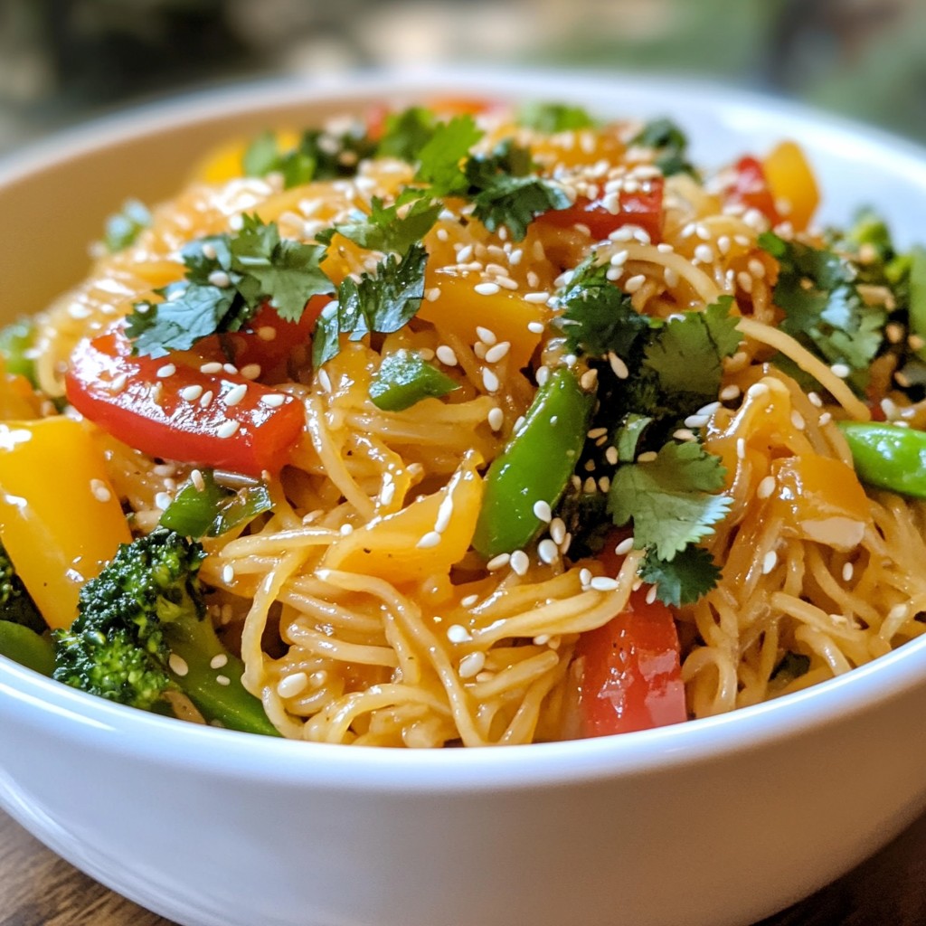 Sweet Chili Garlic Noodles Leckeres und schnelles Rezept