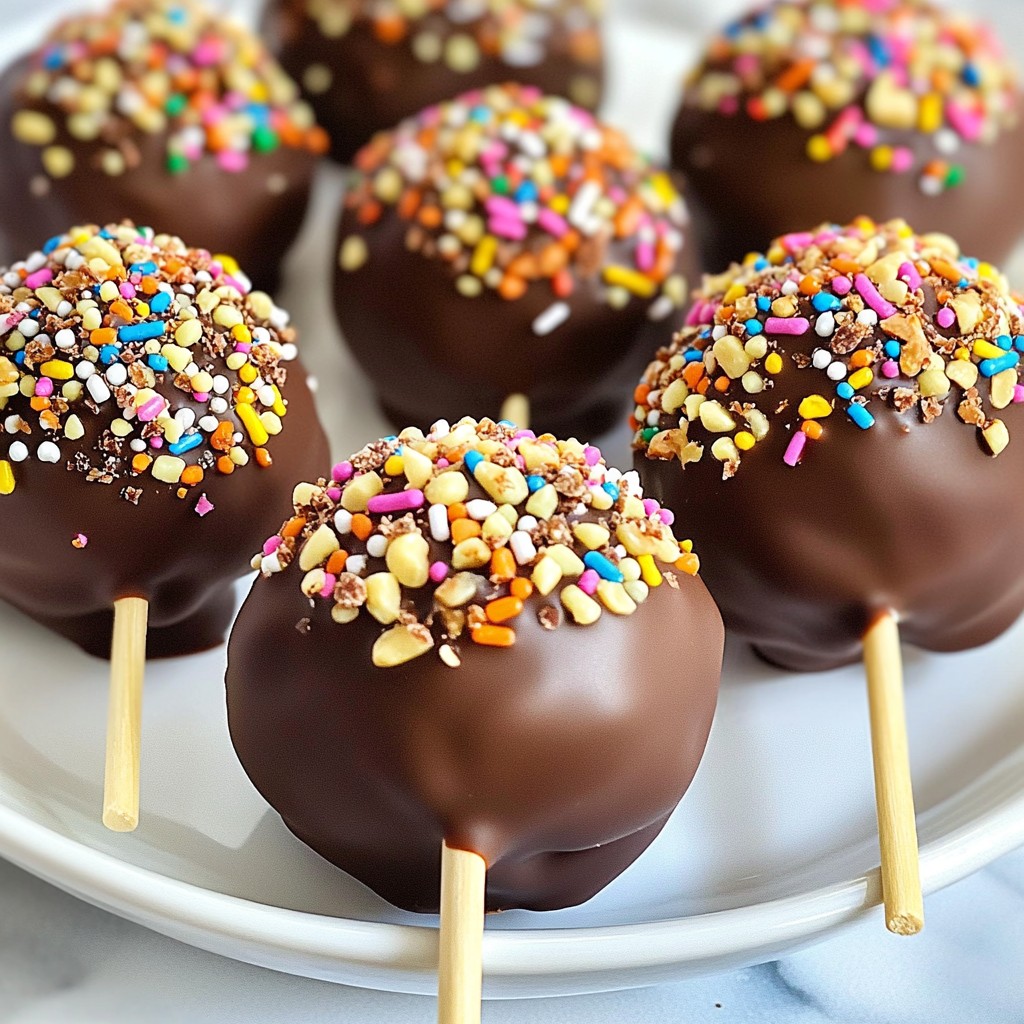 Schokoladenüberzogene Oreo Pops Einfache und Leckereien