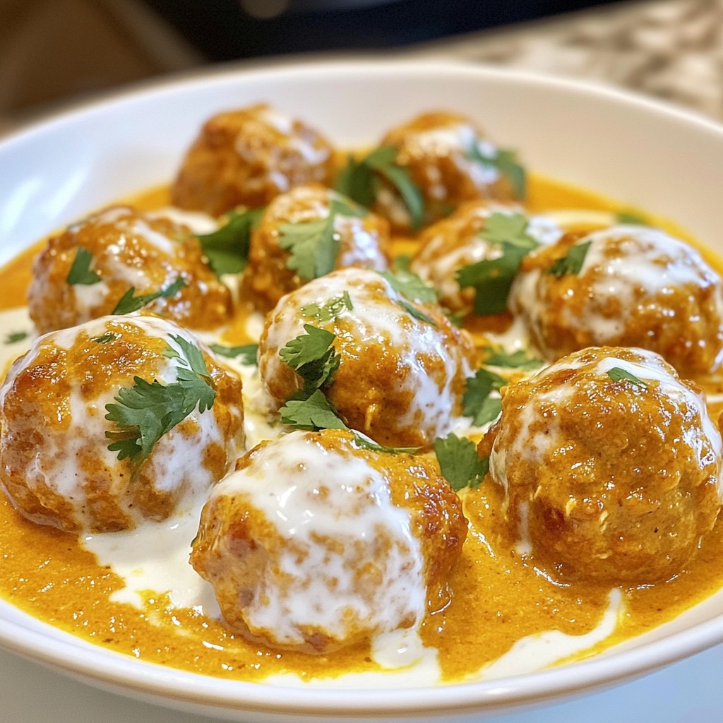 Chicken Tikka Masala Fleischbällchen Rezept Genießen
