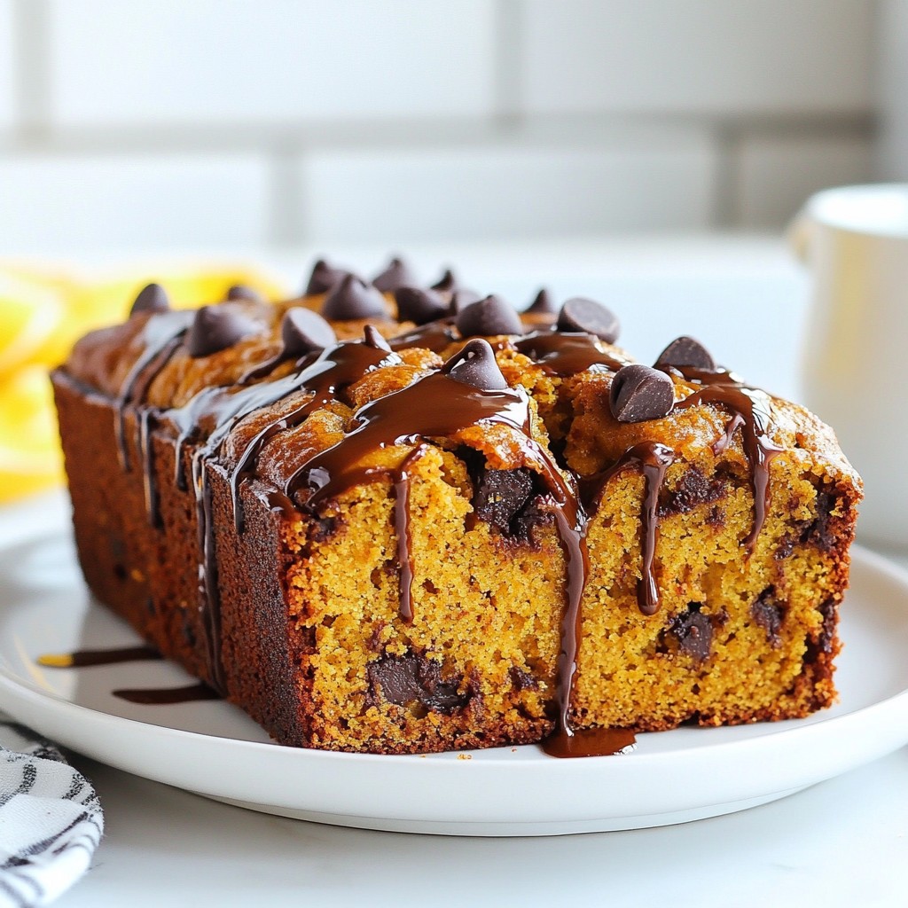 Schokoladenstückchen-Kürbisbrot Einfach und Köstlich