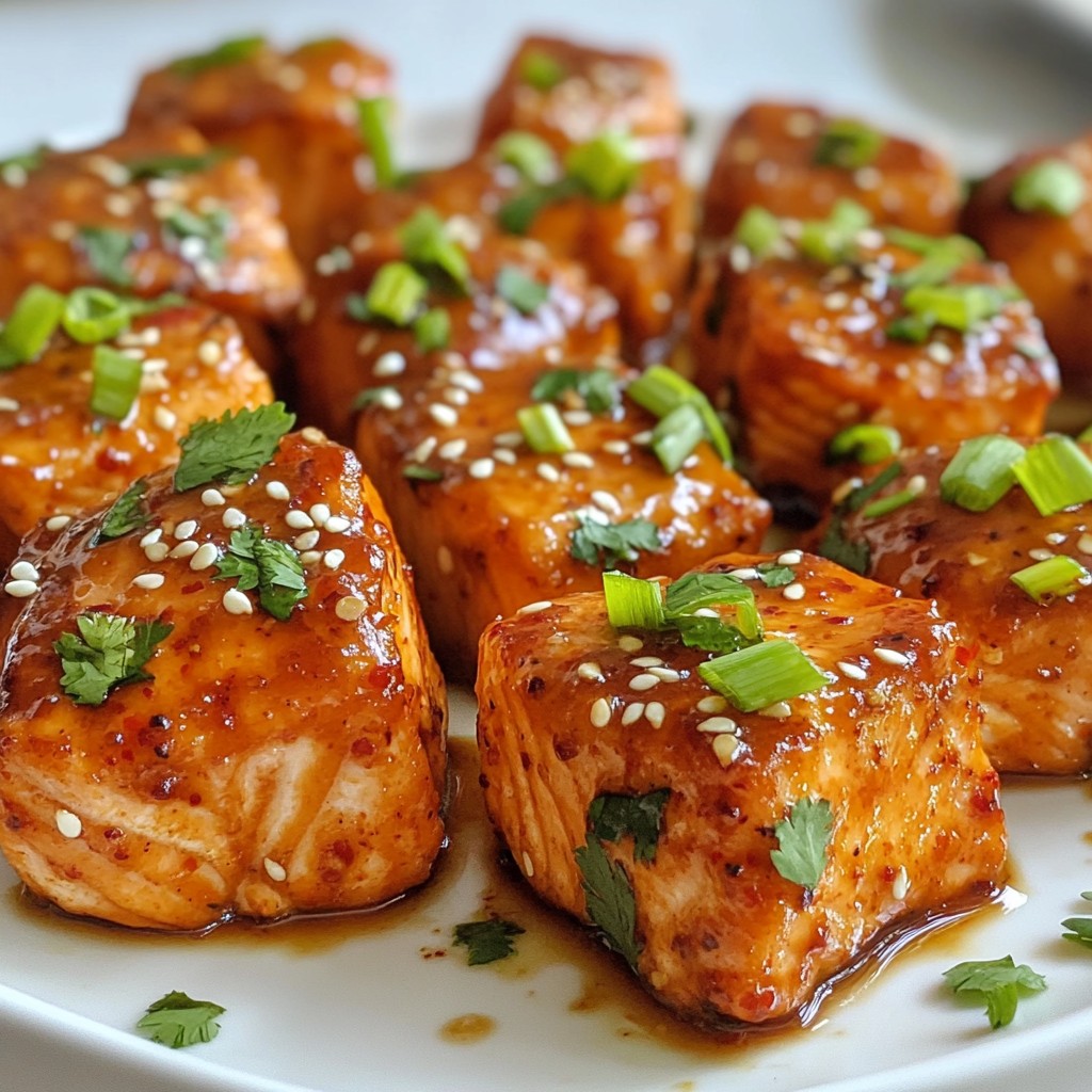 Sweet Chili Salmon Bites Genussvolle Rezeptidee