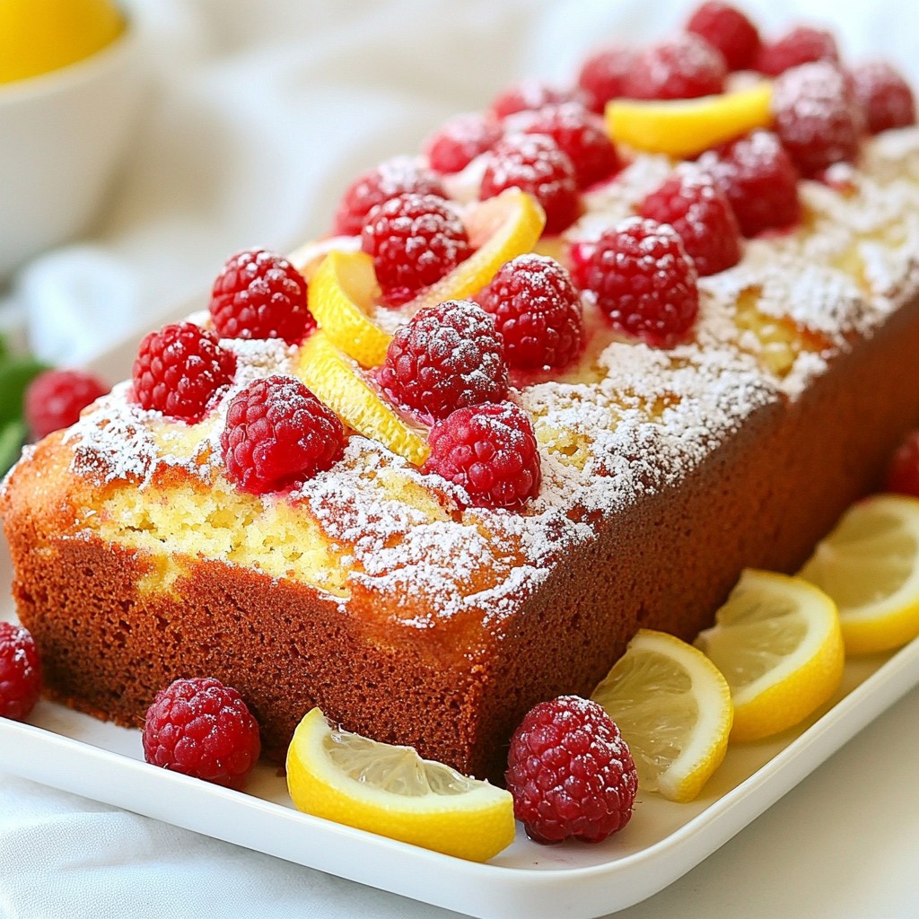 Lemon Raspberry Yogurt Loaf Frisch und Saftig Genießen