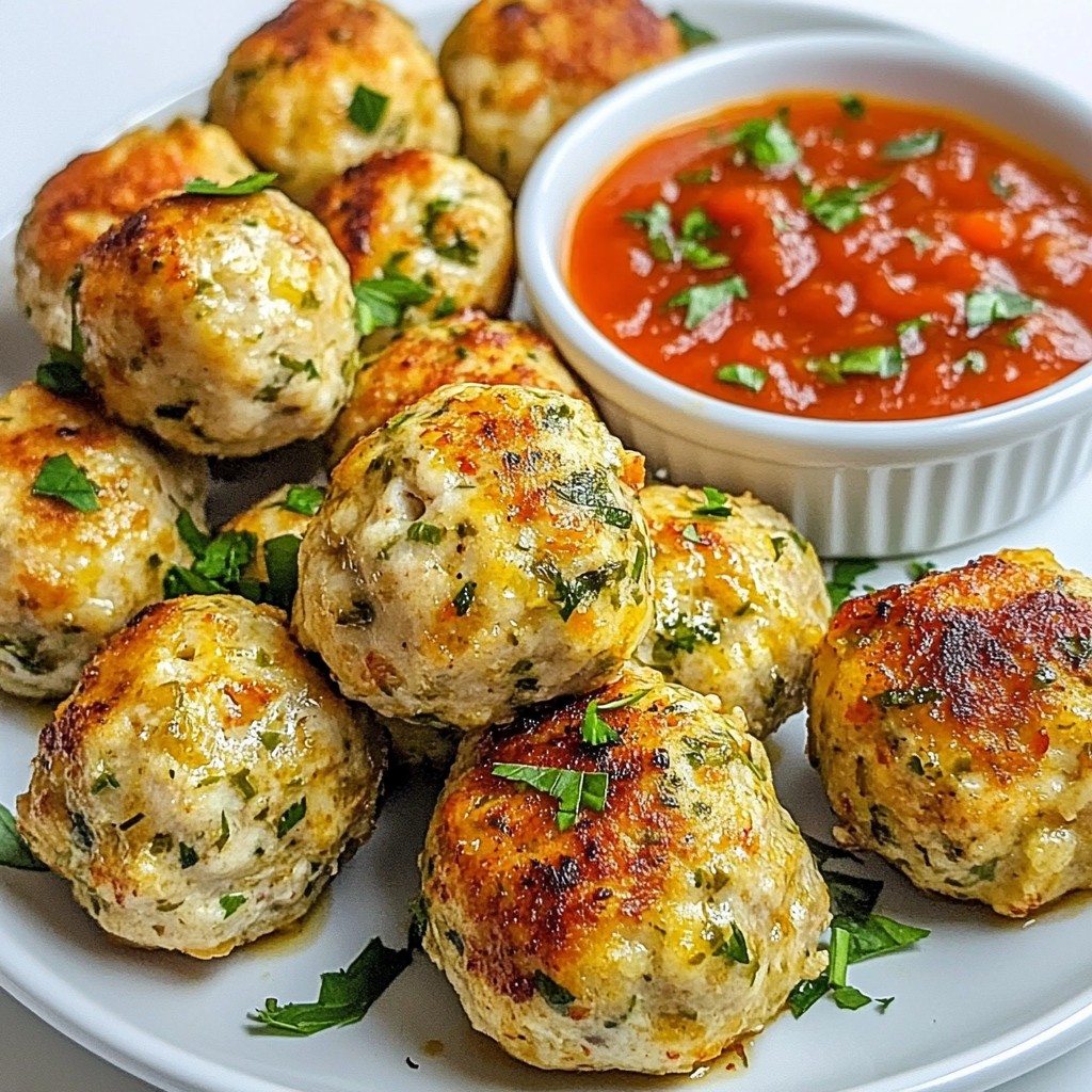 Knoblauch Kräuter Hähnchen Fleischbällchen Rezept