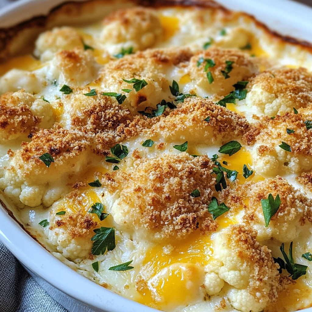 Cheesy Cauliflower Gratin Herzhaft und Einfach Zubereiten