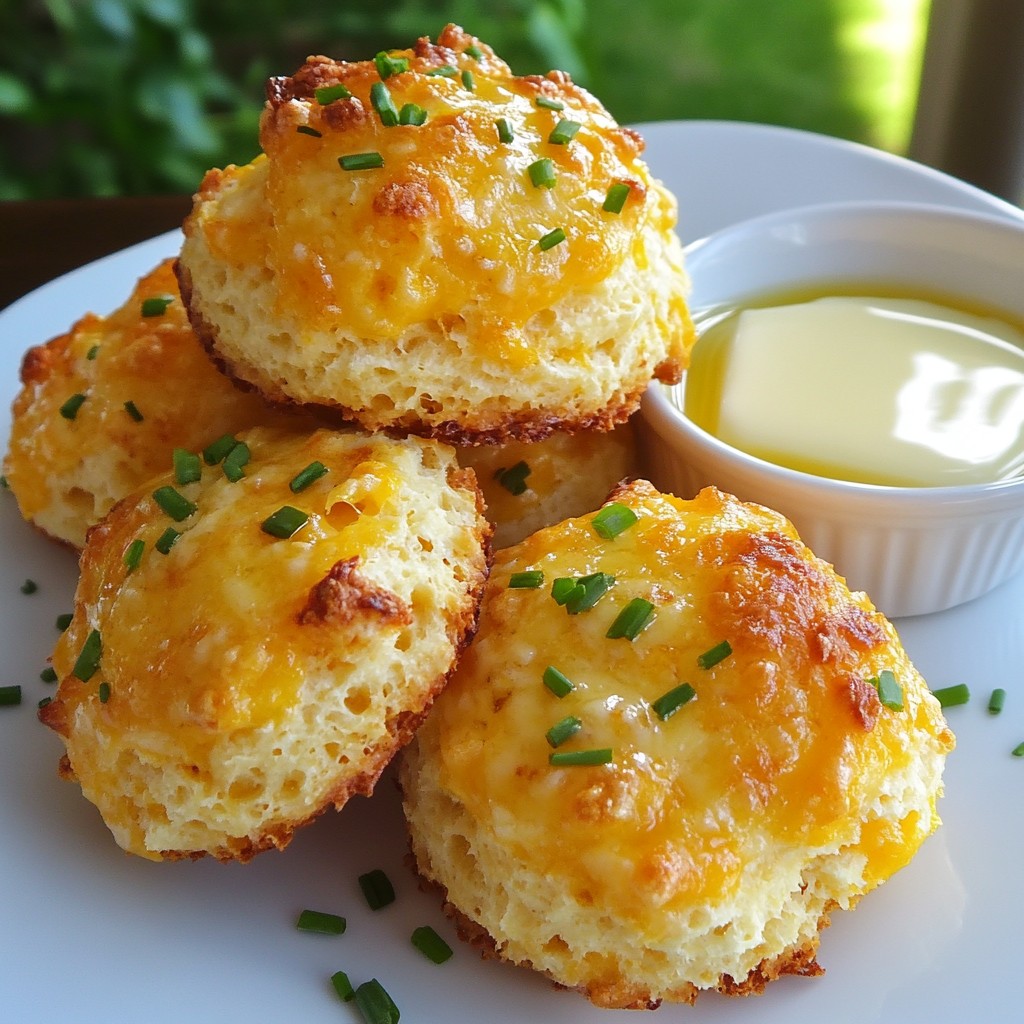 Cheddar Garlic Drop Biscuits Einfach und Lecker