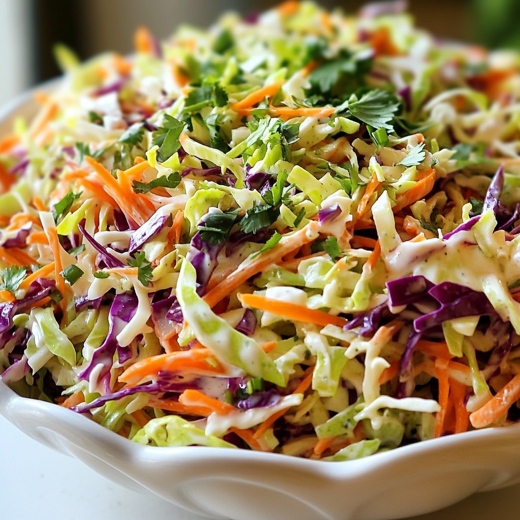 Zesty Lime Cilantro Coleslaw Frisch und Köstlich