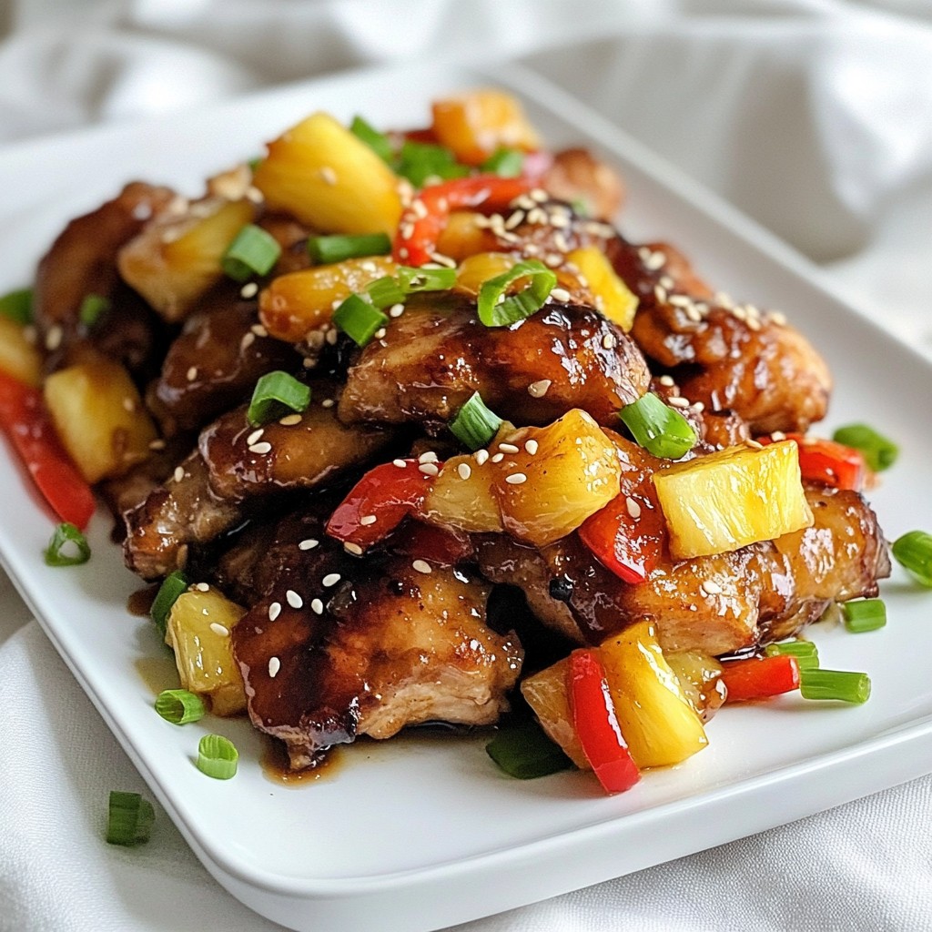 Pineapple Teriyaki Chicken Einfach und Lecker Zubereiten