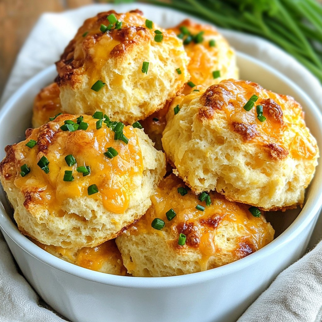 Cheddar Garlic Drop Biscuits Einfaches Rezept kochen