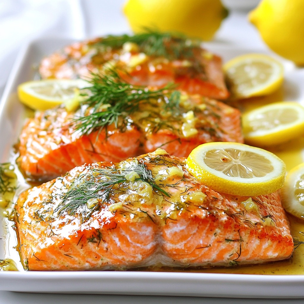 Knoblauch-Zitronen-Dill-Lachs Einfach und Lecker Kochen