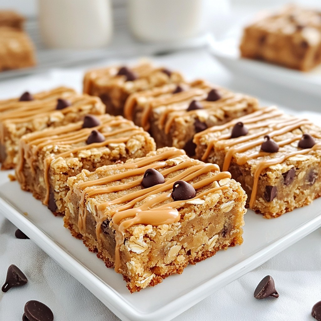 Peanut Butter Oatmeal Cookie Bars Einfache Leckerei